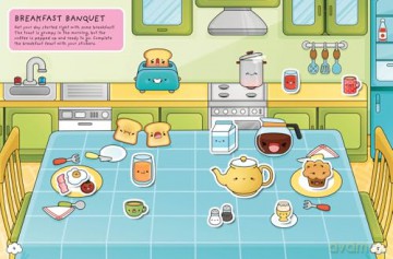 Cosy Cute Mini Food Sticker book: New for 2025! A super kawaii sticker book for kids from 5 and up. - Cosy Cute [KSIĄŻKA]
