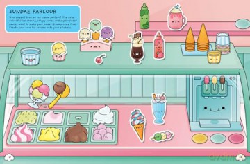 Cosy Cute Mini Food Sticker book: New for 2025! A super kawaii sticker book for kids from 5 and up. - Cosy Cute [KSIĄŻKA]