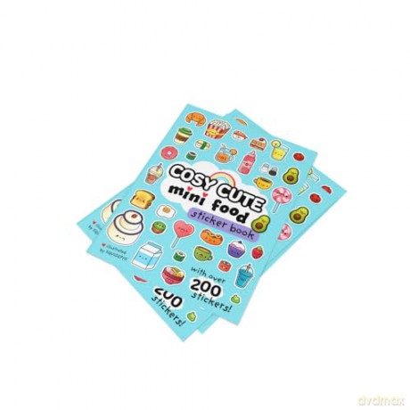Cosy Cute Mini Food Sticker book: New for 2025! A super kawaii sticker book for kids from 5 and up. - Cosy Cute [KSIĄŻKA]