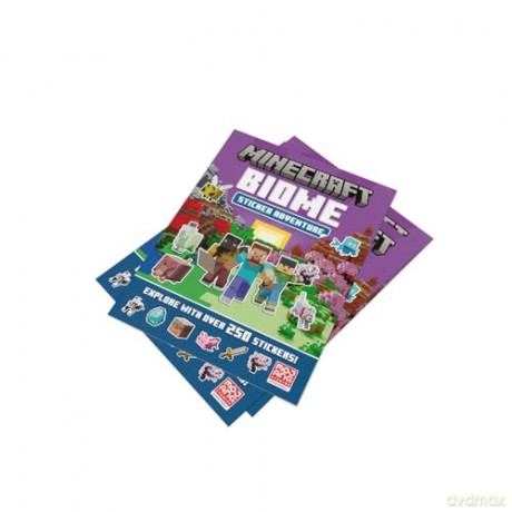 Minecraft Biome Adventure Sticker Book: Explore the world of Minecraft in a brand-new official sticker activity book for kids who love gaming activities! - Mojang AB [KSIĄŻKA]