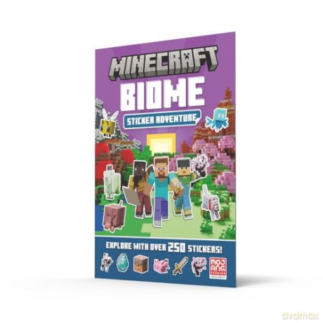 Minecraft Biome Adventure Sticker Book: Explore the world of Minecraft in a brand-new official sticker activity book for kids who love gaming activities! - Mojang AB [KSIĄŻKA]