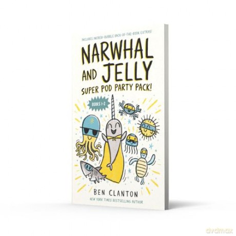 Narwhal and Jelly: Super Pod Party Pack!: Two books in one for readers aged 5+ in the super funny cute friendship graphic novel series - new for 2025! - Ben Clanton [KSIĄŻKA]