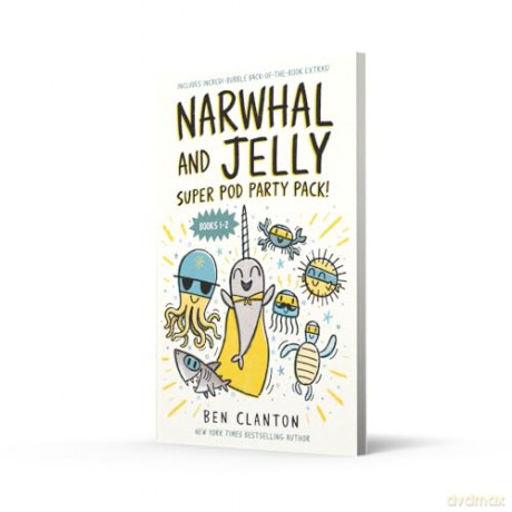 Narwhal and Jelly: Super Pod Party Pack!: Two books in one for readers aged 5+ in the super funny cute friendship graphic novel series - new for 2025! - Ben Clanton [KSIĄŻKA]
