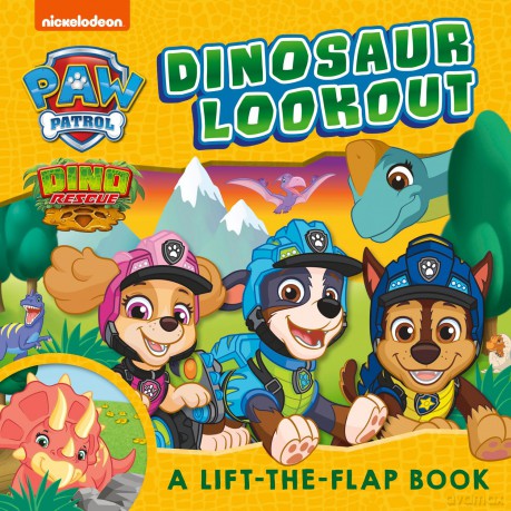 PAW Patrol Dinosaur Lookout Lift-the-Flap Book: Brand New dinosaur lift-the-flap board book, perfect gift for little PAW Patrol fans! - Paw Patrol [KSIĄŻKA]