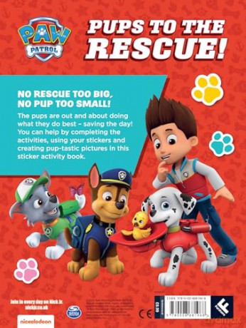 PAW Patrol Pups to the Rescue! Sticker Activity: New sticker book for 2025, including 50 stickers - perfect for young children aged 3, 4, 5, 6 and up! - Paw Patrol [KSIĄŻKA]