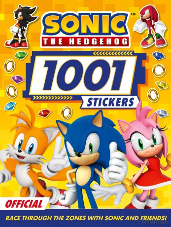 Sonic the Hedgehog 1001 Stickers: NEW for 2025, 100% official sticker book packed full of puzzles and activities perfect for children aged 5, 6, 7 and 8. - Sonic The Hedgehog [KSIĄŻKA]
