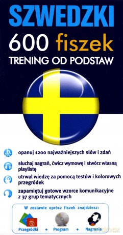 Szwedzki. 600 fiszek. Trening od podstaw [KSIĄŻKA]