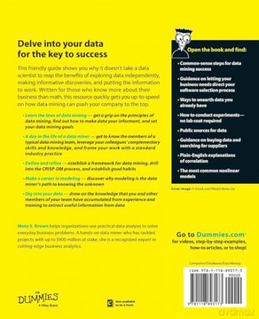 Data Mining For Dummies - Meta S. Brown [KSIĄŻKA]