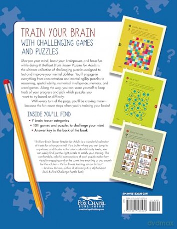 Brilliant Brain Teaser Puzzles for Adults: 101 Games to Sharpen the Mind - Angels Navarro [KSIĄŻKA]