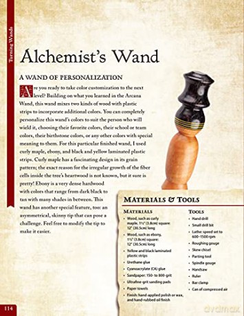 Compendium of Wooden Wand Making Techniques: Mastering the Enchanting Art of Carving, Turning, and Scrolling Wands (Fox Chapel Publishing) 20 Fantasy Designs, Step-by-Step Instructions, and Wood Guide [KSIĄŻKA]