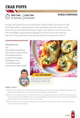 Official Cornhole Cookbook: 115 Epic Recipes: Cornhole History, Fun Facts, and Winning Tips! - Hallie Clark [KSIĄŻKA]