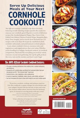 Official Cornhole Cookbook: 115 Epic Recipes: Cornhole History, Fun Facts, and Winning Tips! - Hallie Clark [KSIĄŻKA]
