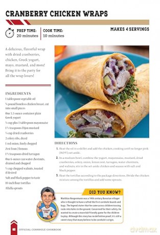 Official Cornhole Cookbook: 115 Epic Recipes: Cornhole History, Fun Facts, and Winning Tips! - Hallie Clark [KSIĄŻKA]