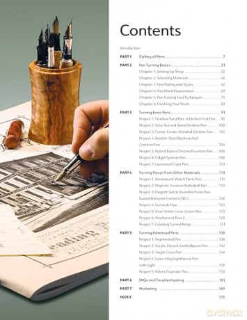 Pen Turner's Workbook, 4th Edition Revised and Expanded: Making Pens from Simple to Stunning Using Wood and Resin - Barry Gross [KSIĄŻKA]