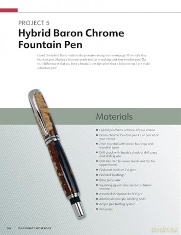 Pen Turner's Workbook, 4th Edition Revised and Expanded: Making Pens from Simple to Stunning Using Wood and Resin - Barry Gross [KSIĄŻKA]