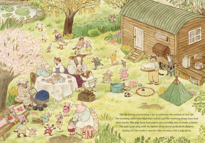 Cat Family Four Seasons: A Lift-the-Flap Book (with over 140 flaps) (The Cat Family) - Lucy Brownridge [KSIĄŻKA]