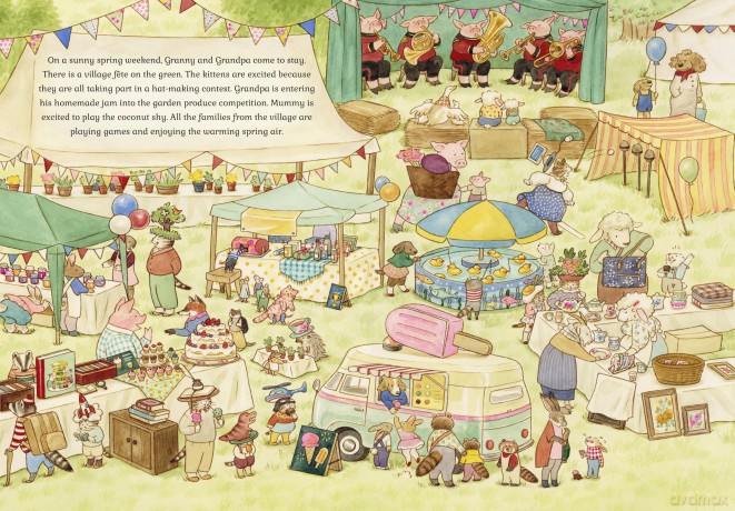 Cat Family Four Seasons: A Lift-the-Flap Book (with over 140 flaps) (The Cat Family) - Lucy Brownridge [KSIĄŻKA]