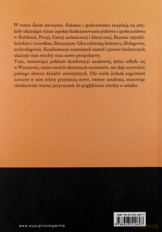 Świat starożytny. Państwo i społeczeństwo [KSIĄŻKA]