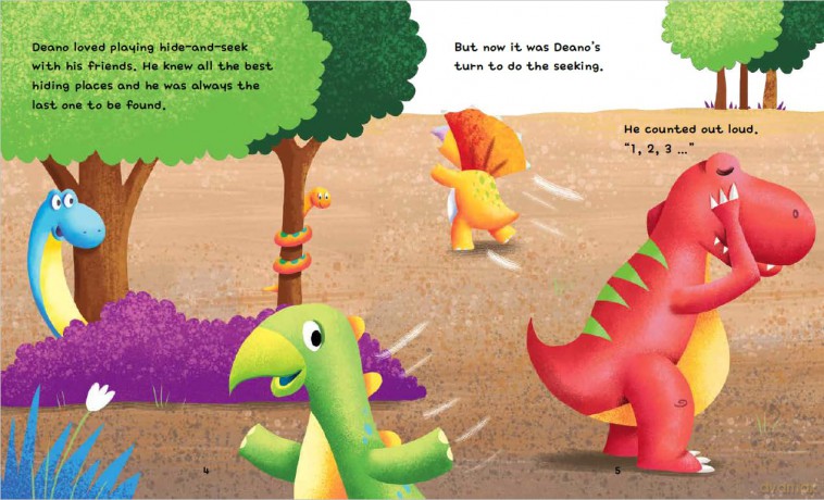 Running from Rex: A Dinosaur Story about Being Brave - Damian Harvey [KSIĄŻKA]