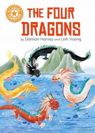 The Four Dragons: Independent reading Orange 6 (Reading Champion) - Damian Harvey [KSIĄŻKA]