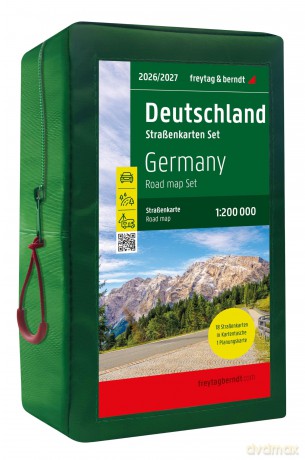 Germany Road Map Set 1:200.000, 2026/2027: 18 map set - Freytag and Berndt [KSIĄŻKA]