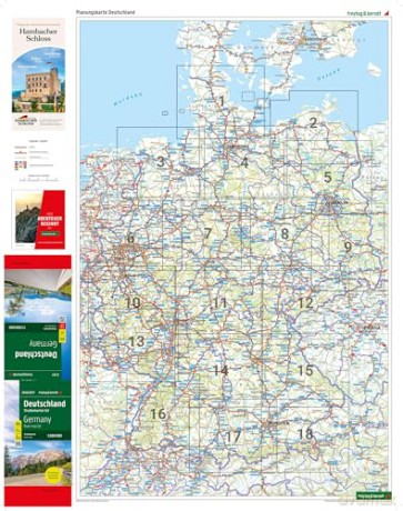 Germany Road Map Set 1:200.000, 2026/2027: 18 map set - Freytag and Berndt [KSIĄŻKA]