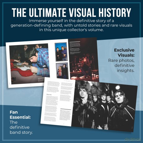 Oasis - The Story - 12" LP-Size Vinyl Book with A2 Poster - Discover the Definitive Band History - Gift for Music Fans: Discover the sound and swagger behind a band that defined a generation [KSIĄŻKA]