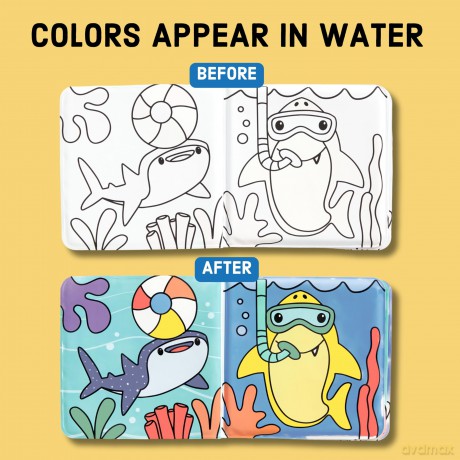 Shark Splash! Color Magic Bath Book - Mudpuppy [KSIĄŻKA]