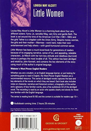 Little Women: Abridged and Retold with Notes and Free Audiobook (Word Power English Readers): 8 - Louisa May Alcott [KSIĄŻKA]