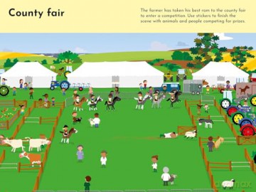 Stickerverse - My First Sticker Book Farm - Oakley Graham [KSIĄŻKA]