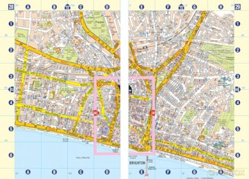 Brighton and Worthing A-Z Street Atlas: Accurate street map for easy navigation - A-Z Maps [KSIĄŻKA]