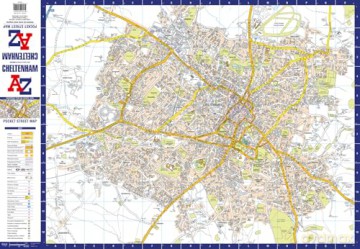 Cheltenham A-Z Pocket Street Map: Accurate street map for easy navigation - A-Z Maps [KSIĄŻKA]
