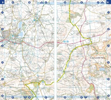 Cotswold Way: with Ordnance Survey mapping (A -Z Adventure Series) - A-Z Maps [KSIĄŻKA]