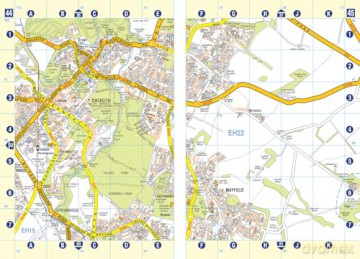 Edinburgh A-Z Street Atlas: Accurate street map for easy navigation - A-Z Maps [KSIĄŻKA]