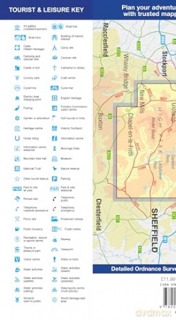 Peak District (Dark Peak): with Ordnance Survey mapping (A -Z Adventure Series) - A-Z Maps [KSIĄŻKA]