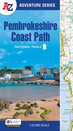 Pembrokeshire Coast Path: with Ordnance Survey mapping (A -Z Adventure Series) - A-Z Maps [KSIĄŻKA]