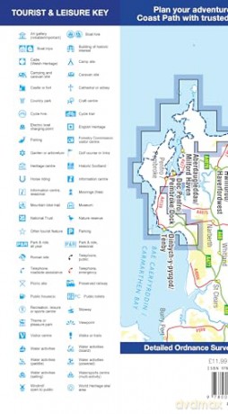 Pembrokeshire Coast Path: with Ordnance Survey mapping (A -Z Adventure Series) - A-Z Maps [KSIĄŻKA]