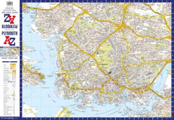 Plymouth A-Z Pocket Street Map: Accurate street map for easy navigation - A-Z Maps [KSIĄŻKA]