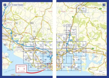 Portsmouth A-Z Street Atlas: Accurate street map for easy navigation - A-Z Maps [KSIĄŻKA]