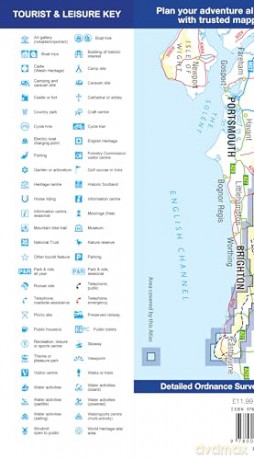 South Downs Way: with Ordnance Survey mapping (A -Z Adventure Series) - A-Z Maps [KSIĄŻKA]