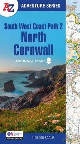 South West Coast Path 2 - North Cornwall: with Ordnance Survey mapping (A -Z Adventure Series) - A-Z Maps [KSIĄŻKA]