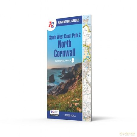 South West Coast Path 2 - North Cornwall: with Ordnance Survey mapping (A -Z Adventure Series) - A-Z Maps [KSIĄŻKA]