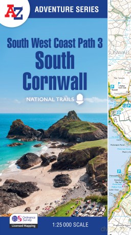 South West Coast Path 3 - South Cornwall: with Ordnance Survey mapping (A -Z Adventure Series) - A-Z Maps [KSIĄŻKA]