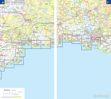 South West Coast Path 3 - South Cornwall: with Ordnance Survey mapping (A -Z Adventure Series) - A-Z Maps [KSIĄŻKA]
