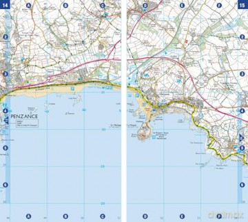 South West Coast Path 3 - South Cornwall: with Ordnance Survey mapping (A -Z Adventure Series) - A-Z Maps [KSIĄŻKA]