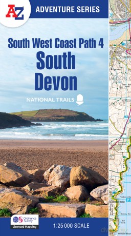 South West Coast Path 4 - South Devon: with Ordnance Survey mapping (A -Z Adventure Series) - A-Z Maps [KSIĄŻKA]