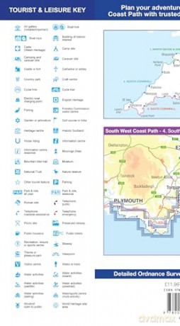 South West Coast Path 4 - South Devon: with Ordnance Survey mapping (A -Z Adventure Series) - A-Z Maps [KSIĄŻKA]