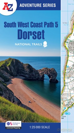 South West Coast Path 5 - Dorset: with Ordnance Survey mapping (A -Z Adventure Series) - A-Z Maps [KSIĄŻKA]