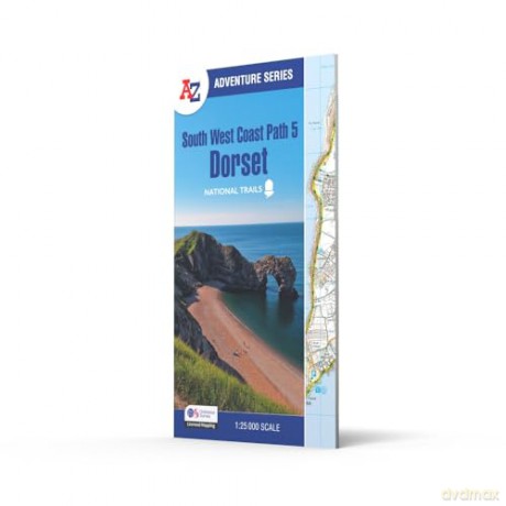 South West Coast Path 5 - Dorset: with Ordnance Survey mapping (A -Z Adventure Series) - A-Z Maps [KSIĄŻKA]