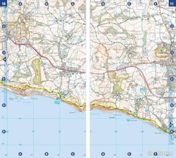 South West Coast Path 5 - Dorset: with Ordnance Survey mapping (A -Z Adventure Series) - A-Z Maps [KSIĄŻKA]